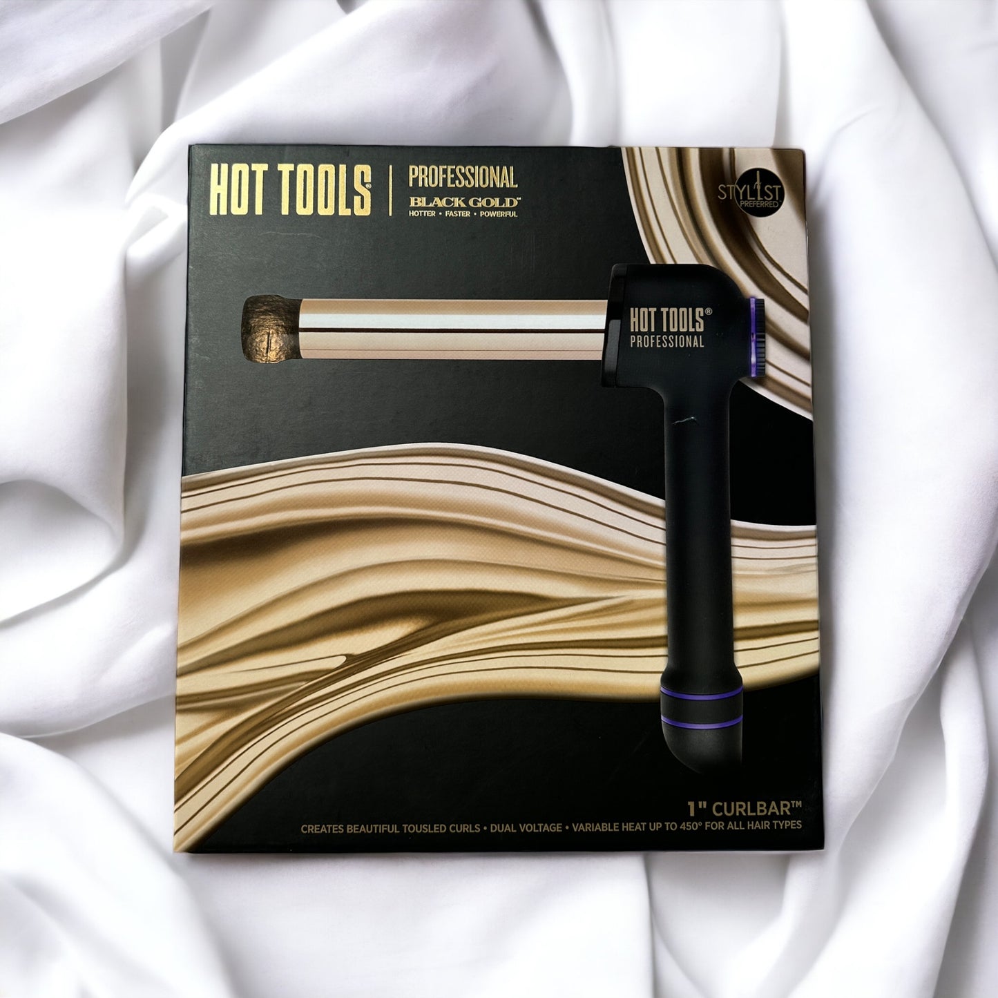 24K Pro Artist Gold Curl Bar -1"